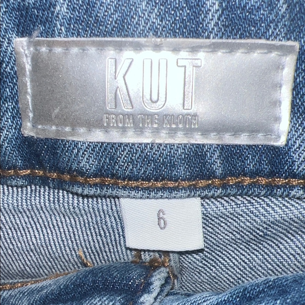 Kut from the Kloth sliver metallic jeans - Picture 2 of 5